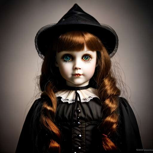 Halloween Doll Midjourney Portrait Prompt - Spooky and Customizable - Socialdraft