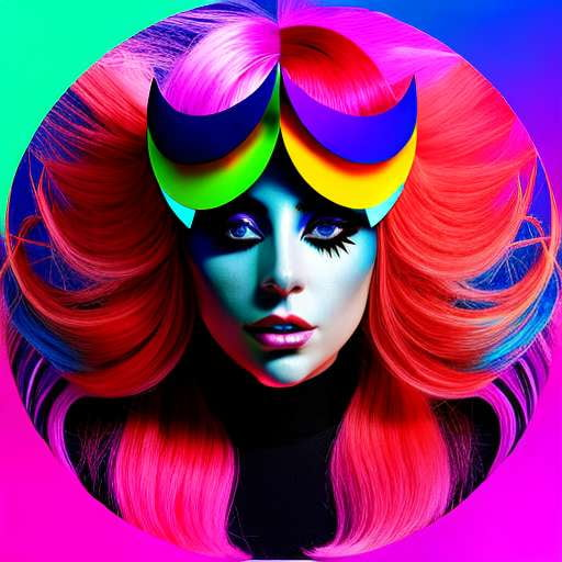 Lady Gaga Digital Drawing Prompt - Midjourney Image Generation - Socialdraft