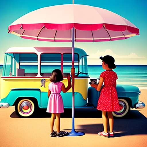 Nostalgic Beach Day Midjourney Prompt - Saltwater Taffy Shop - Socialdraft