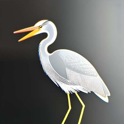 Heron Hipster Midjourney Prompt: Create Your Own Avian-Inspired Fashionista - Socialdraft