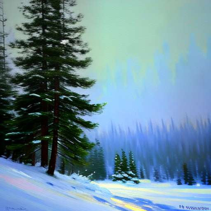 Winter Forest Trek - Midjourney Text-to-Image Prompt - Socialdraft