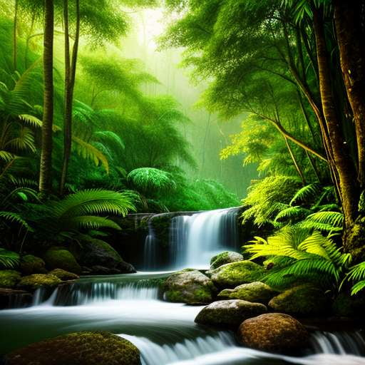 Jungle Oasis Midjourney Image Prompt - Get Creative with Nature Scenes - Socialdraft