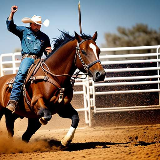 Texas Rodeo Life Midjourney Prompt - Customizable Western Art Creation - Socialdraft