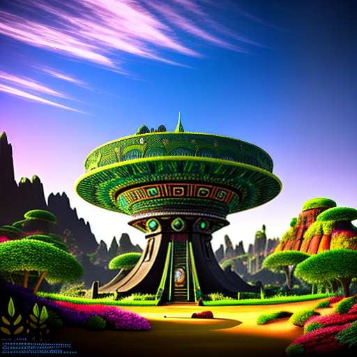 Aztec Alien Oasis: Midjourney Prompts for Unique Art Creation - Socialdraft