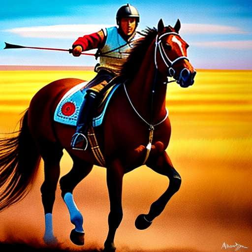 Mongolian Horse Archer Image Generator Midjourney Prompt - Socialdraft