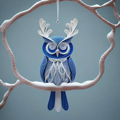 Christmas Ornament Midjourney Prompts with Quilled Paper Designs - Socialdraft