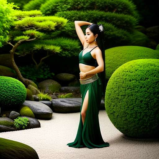 Zen Garden Belly Dance Image Generation Midjourney Prompt - Socialdraft