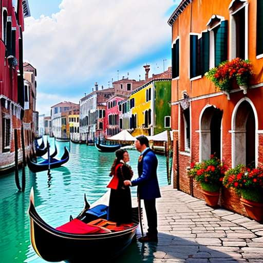 Venetian Romance Customizable Midjourney Prompt for Unique Art Creation - Socialdraft