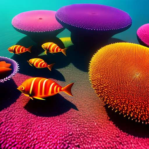 Coral Reef Sunset Midjourney Prompt: Bring the Ocean to Life - Socialdraft