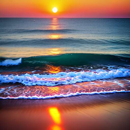 Seaside Sunset Midjourney Prompt: Create Your Own Beach Masterpiece - Socialdraft