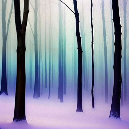 Winter Forest Midjourney Image Prompt for Creative Recreation - Socialdraft