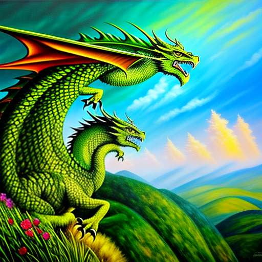 Green Dragon Midjourney Prompt - a Personalized Text-to-Image Experience - Socialdraft