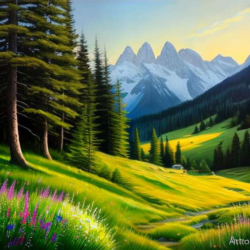 Alpine Meadow Midjourney Prompt: Create Gorgeous Mountain Scapes - Socialdraft