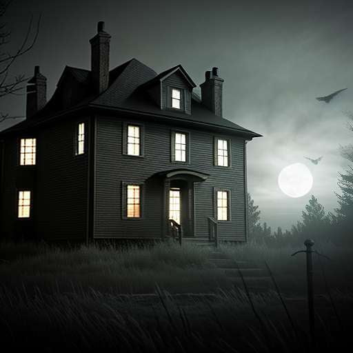 "Halloween Haunted House Party" Midjourney Prompt - Socialdraft