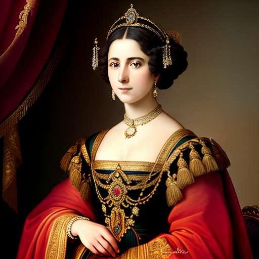 "Customizable Midjourney Empress Portrait Prompt" - Socialdraft
