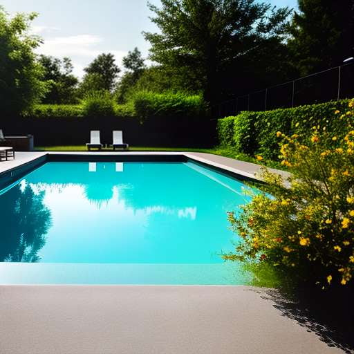 "Crystal Clear Oasis" Midjourney Prompt for Outdoor Pool Design Inspiration - Socialdraft