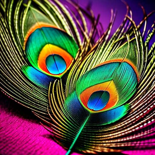 Peacock Feathers Midjourney Prompt - Customizable Art Inspiration for Painting and Design - Socialdraft