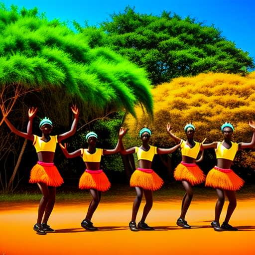 African Dance Midjourney Image Prompt - Unique Customizable Art Creation - Socialdraft