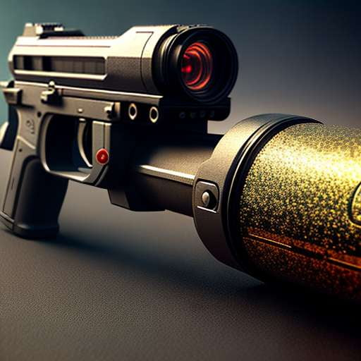 Fallout Inspired Laser Pistol Portrait Midjourney Prompt - Socialdraft