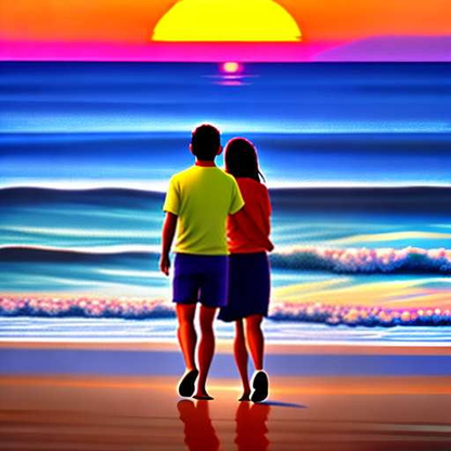 "Sunset Serenity" midjourney prompt for stunning beachscape image creation. - Socialdraft