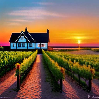 "Beach House Winery" Custom Midjourney Prompts - Create Your Own Coastal Oasis - Socialdraft