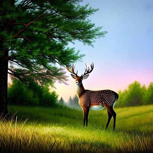 Sequin Deer Midjourney Prompt: Create Your Own Dazzling Wildlife Art - Socialdraft