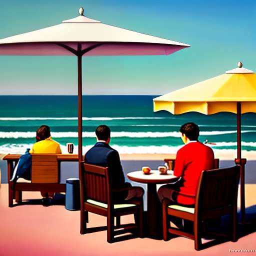 Coastal Cafe Portrait: A Customized Midjourney Prompt for Unique Artistry - Socialdraft