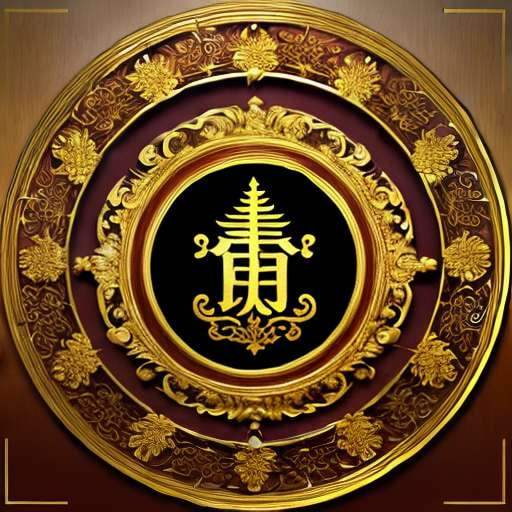 Asian Dynasty Coat of Arms Logo Design Midjourney Prompt - Socialdraft