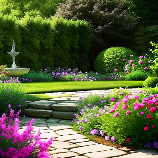 English Garden Midjourney Prompt - Create Your Own Beautiful Botanical Art - Socialdraft