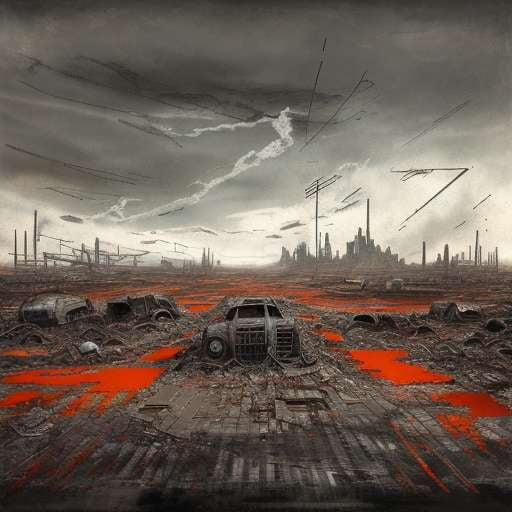 Midjourney Post-Apocalyptic Wasteland Landscapes for Custom Artwork - Socialdraft