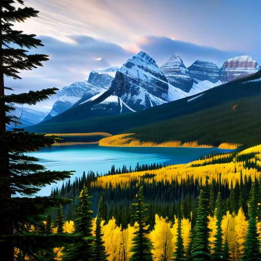 "Canadian Rockies Landscape" Midjourney Prompt - Create Your Own Stunning Nature Art - Socialdraft