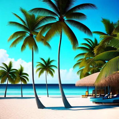"Midjourney Palm Tree Retreat Bikini Prompt" - Socialdraft