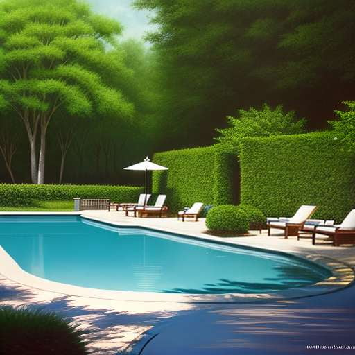 Romantic Pool Painting Midjourney Prompt for Blissful Vibes - Socialdraft