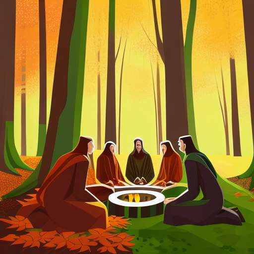 Midjourney Forest Druids - Customizable Text-to-Image Prompts - Socialdraft