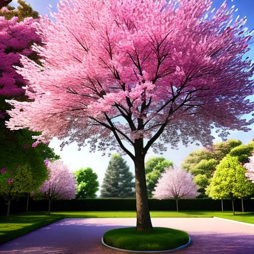 Blossoming Trees Midjourney Prompt - Unique Customizable Art Prompt for Image Generation - Socialdraft