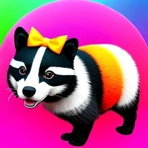Badger in a Cocktail Dress - Customizable Midjourney Prompt - Socialdraft