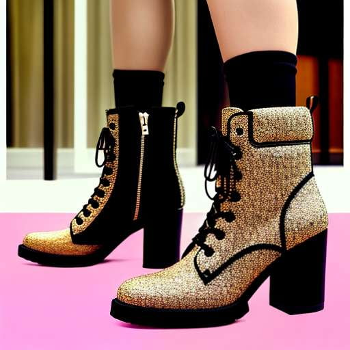 Chunky Chain Ankle Boots - Custom Midjourney Prompts for DIY Fashion Designers - Socialdraft