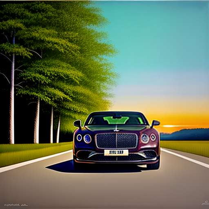 Bacalar Reflection Midjourney for Unique Bentley Art - Socialdraft