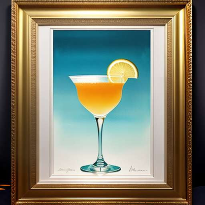 "Customizable Signature Cocktails Menu - Midjourney Prompt" - Socialdraft