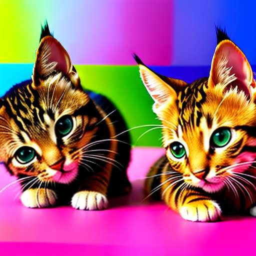 "Customize Your Own Playful Toyger Kittens - Midjourney Prompt" - Socialdraft