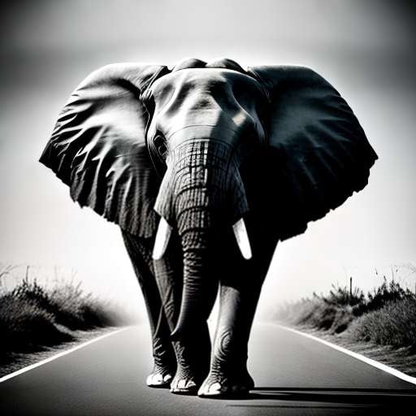 Elephant Shadow Midjourney Prompt | Customizable Text-to-Image Creation - Socialdraft