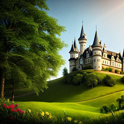 Fairytale Castle Portrait Midjourney Prompt - Unique and Customizable - Socialdraft