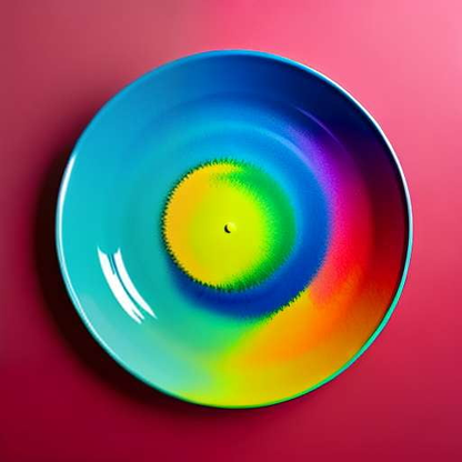 Rainbow Plate Midjourney Image Prompt for Custom Creations - Socialdraft