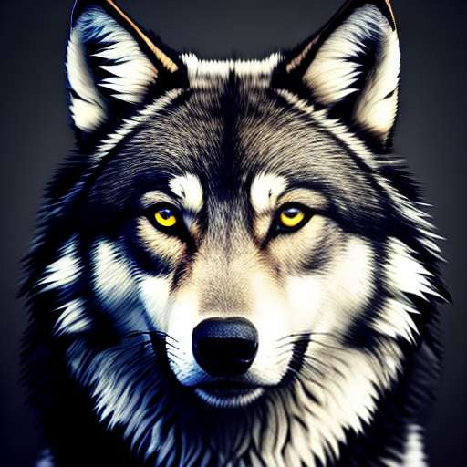 Glowing Wolf - Customizable Midjourney Prompt for Image Creation - Socialdraft
