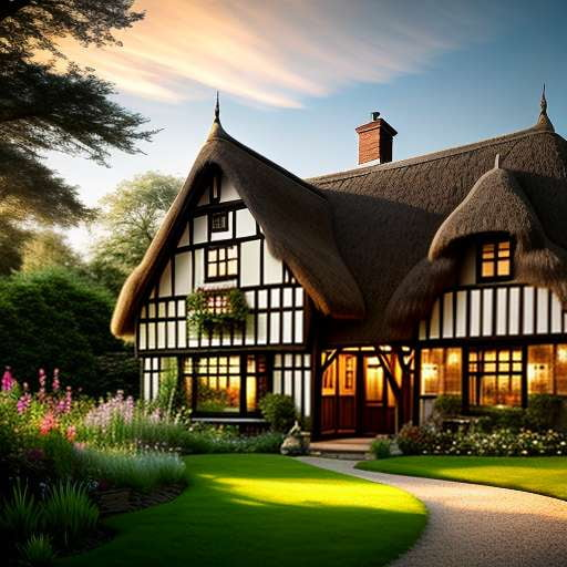 Tudor House Midjourney Prompt - Create Your Own Vintage English Home - Socialdraft