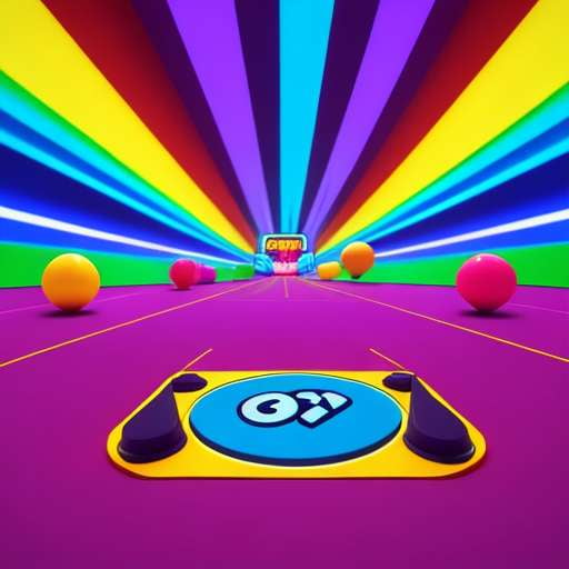"Retro Rainbow Gaming" Midjourney Prompts - Customizable Text-to-Image Templates - Socialdraft