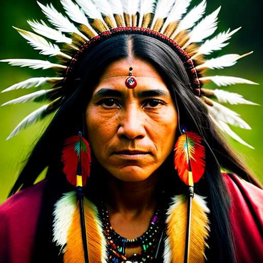 Native American Shaman Midjourney Portrait Prompt - Socialdraft