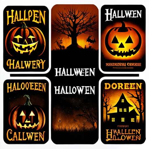 Halloween Haunts Sticker Pack: Midjourney Image Prompts - Socialdraft