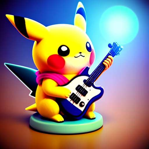 Pikachu Musician Chibi - Customizable Midjourney Prompt - Socialdraft