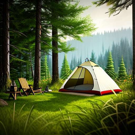"Forest Campsite Creator - Midjourney Prompts for Unique and Custom Image Generation" - Socialdraft